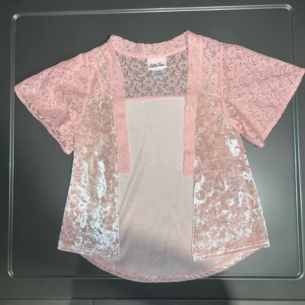 Open Front Cardigan Pink Size 5